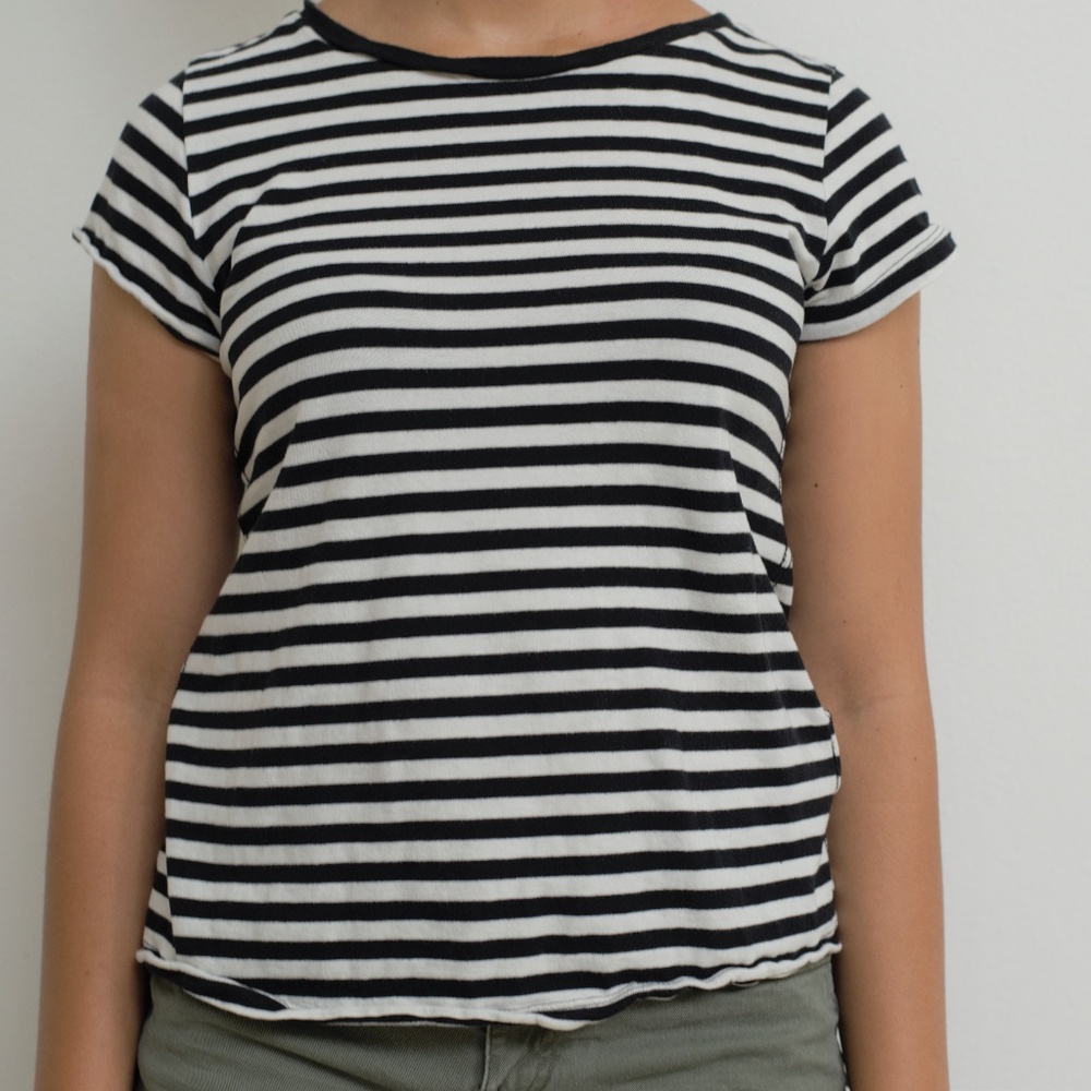 Black and White Striped T-Shirt